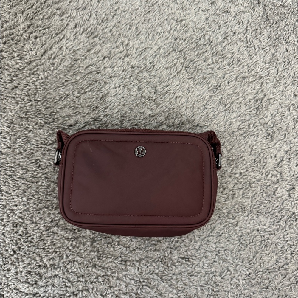 Lululemon Athletica Women's Burgundy Crossbody Bag